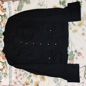 New York & Co. Black Coat/Jacket Size 6
